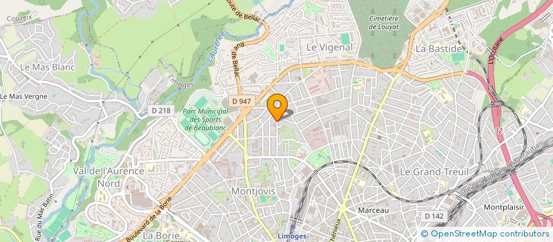 localisation de l'entreprise CHRISTIN' LIMITED à LIMOGES
