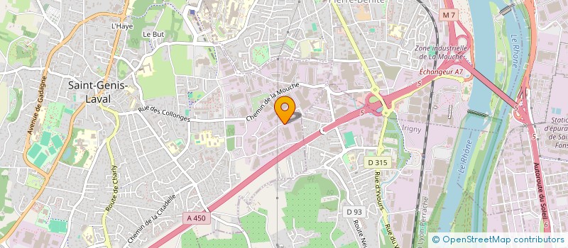 localisation de l'entreprise CHRISTIN S A S à SAINT-GENIS-LAVAL