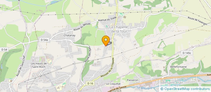 localisation de l'entreprise CHRISTINA  LA CHAPELLE-DE-LA-TOUR