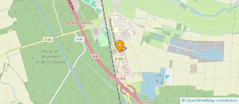 localisation de l'entreprise CHRISTINATY  BRUMATH