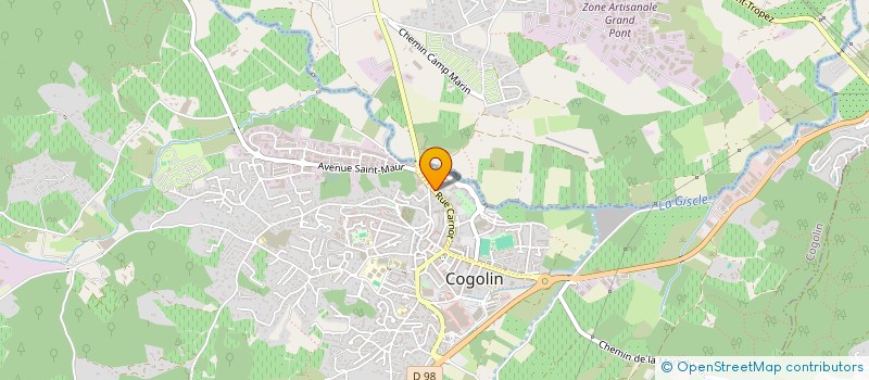 localisation de l'entreprise CHRISTINE  COGOLIN