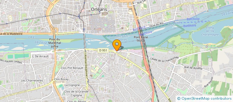 localisation de l'entreprise CHRISTINE à ORLEANS
