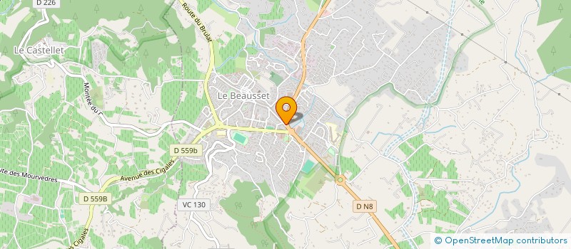 localisation de l'entreprise CHRISTINE  LE BEAUSSET