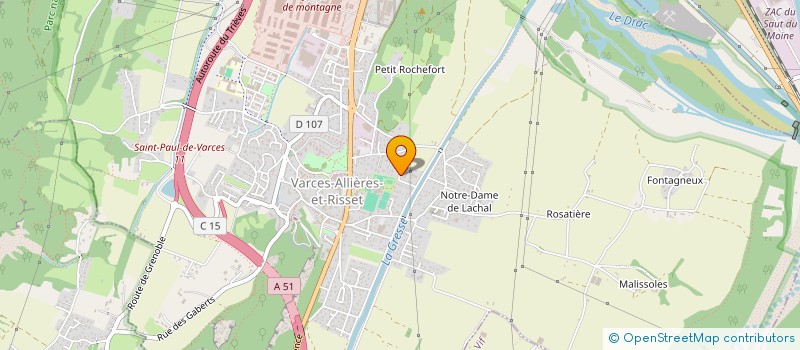 localisation de l'entreprise CHRISTINE à VARCES-ALLIERES-ET-RISSET