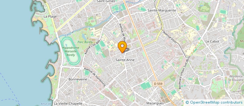 localisation de l'entreprise CHRISTINE AUBERT à MARSEILLE