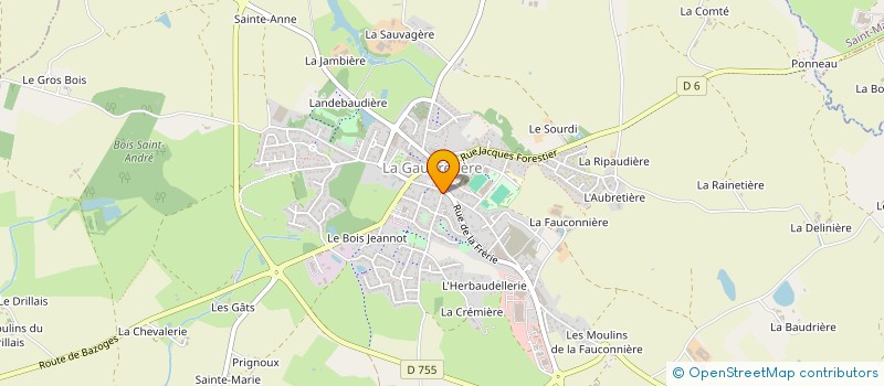 localisation de l'entreprise CHRISTINE AUTO ECOLE  LA GAUBRETIERE