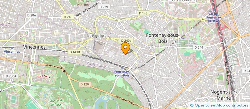 localisation de l'entreprise CHRISTINE BLANCHETIERE CONSEIL à FONTENAY SOUS BOIS