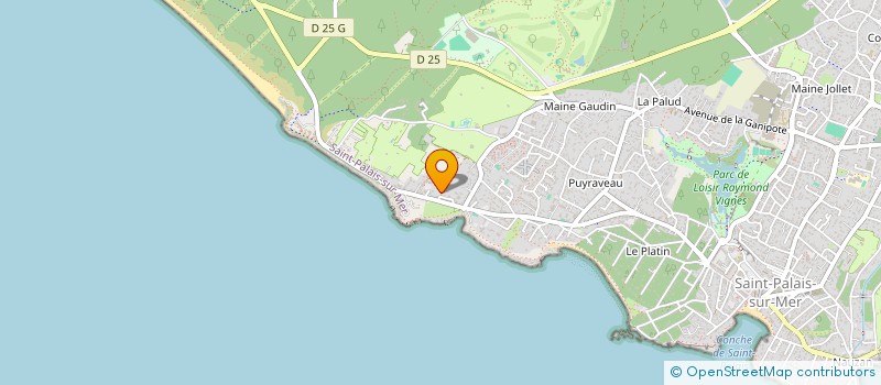 localisation de l'entreprise CHRISTINE CHARDON SAS  SAINT-PALAIS-SUR-MER