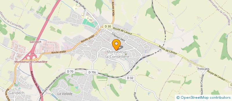 localisation de l'entreprise CHRISTINE CLAIN ARTISAN-FLEURISTE  MONTASTRUC-LA-CONSEILLERE