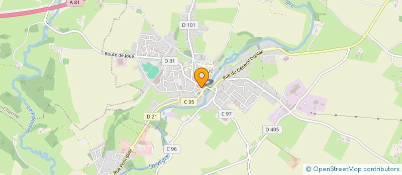 localisation de l'entreprise CHRISTINE COIFFURE  LOUE