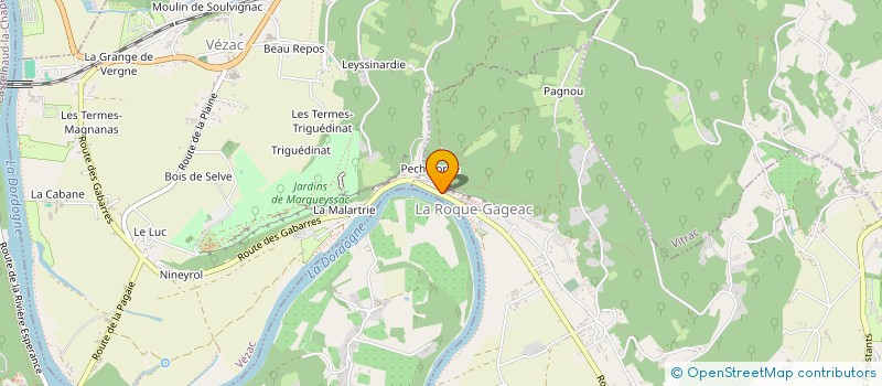 localisation de l'entreprise CHRISTINE.D  LA ROQUE-GAGEAC