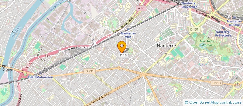 localisation de l'entreprise CHRISTINE ET CHRISTOPHE BRUNEAU  NANTERRE