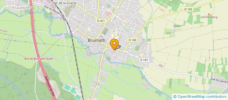 localisation de l'entreprise CHRISTINE FAHRLAENDER  BRUMATH