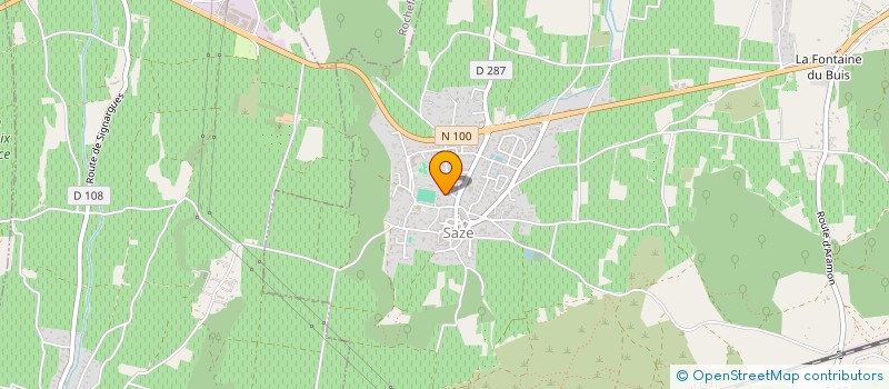 localisation de l'entreprise CHRISTINE LA DROGUISTE  SAZE