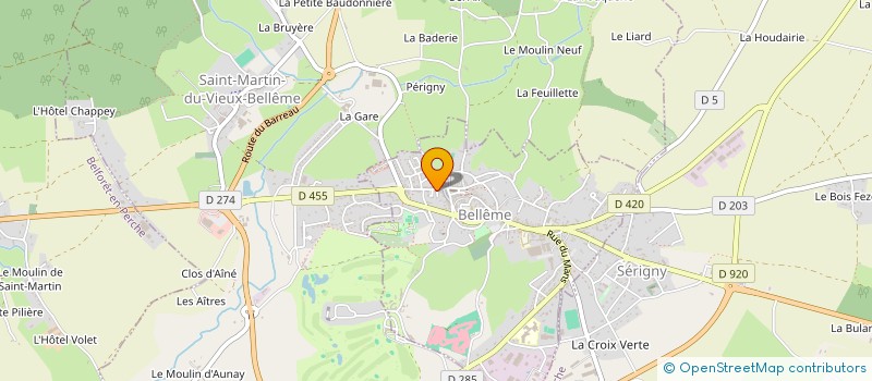 localisation de l'entreprise CHRISTINE'S à BELLEME