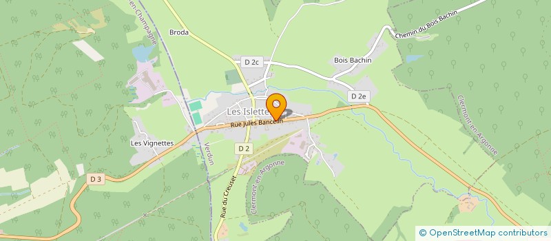 localisation de l'entreprise CHRISTINE STEELANDT ET BITTEL IMMOBILIER à LES ISLETTES