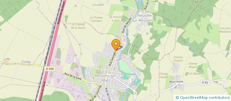 localisation de l'entreprise CHRISTINE VICTOIRE ET ASSOCIE  RESSONS-SUR-MATZ