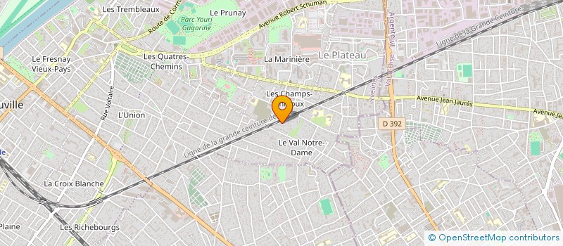 localisation de l'entreprise CHRISTINE VICTORIA TRAVAUX PUBLICS à SARTROUVILLE