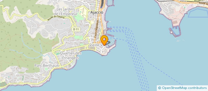 localisation de l'entreprise CHRISTMAS STORE à AJACCIO