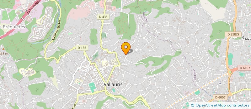 localisation de l'entreprise CHRISTO FER à VALLAURIS