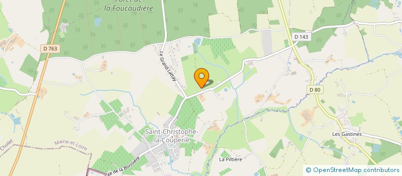 localisation de l'entreprise CHRISTO'MIX  OREE D ANJOU