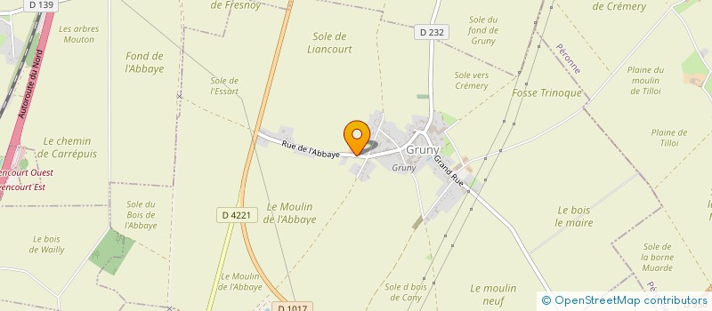 localisation de l'entreprise CHRISTOFREDE  GRUNY