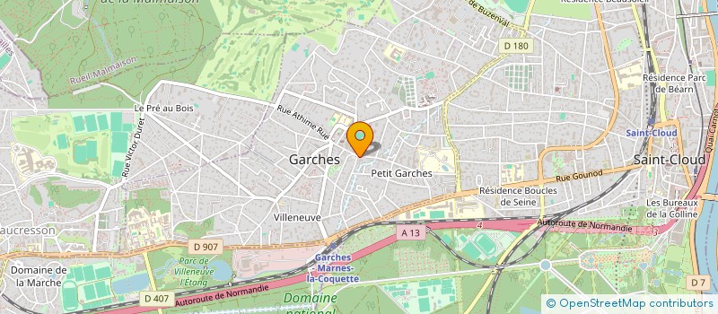 localisation de l'entreprise CHRISTOPHE à GARCHES