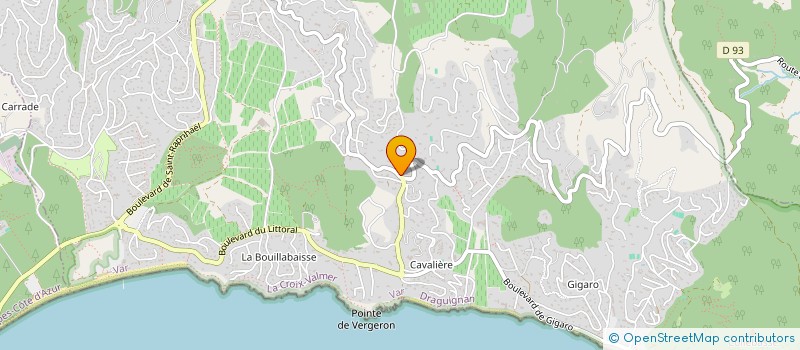 localisation de l'entreprise CHRISTOPHE  LA CROIX-VALMER