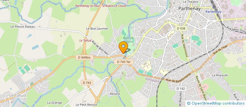 localisation de l'entreprise CHRISTOPHE AGRI-DEPANNAGE  CHATILLON SUR THOUET