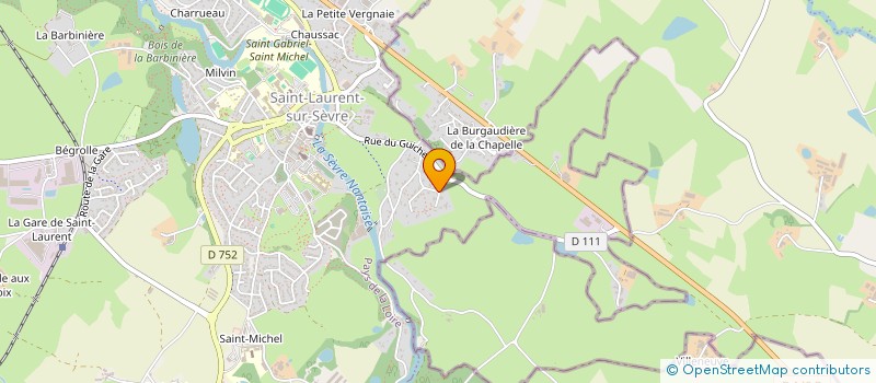 localisation de l'entreprise CHRISTOPHE AUGER SAS  SAINT-LAURENT-SUR-SEVRE