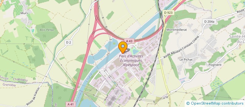 localisation de l'entreprise CHRISTOPHE BERNARD HERVE GROS  PORTE-DE-SAVOIE