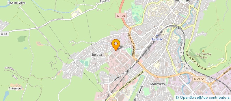 localisation de l'entreprise CHRISTOPHE BOISSIER à AURILLAC