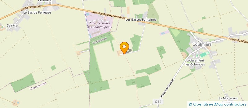localisation de l'entreprise CHRISTOPHE BOUGRAIN à COULMIERS