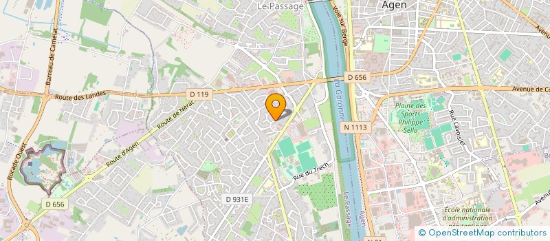 localisation de l'entreprise CHRISTOPHE BRETON  LE PASSAGE