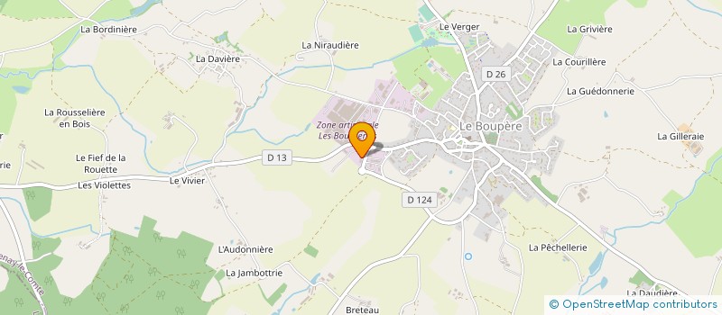 localisation de l'entreprise CHRISTOPHE CARON ENTREPRISE à LE BOUPERE