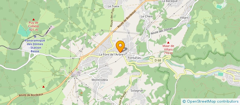 localisation de l'entreprise CHRISTOPHE CHARPENTIER COUVREUR à CHARBONNIERES-LES-VARENNES