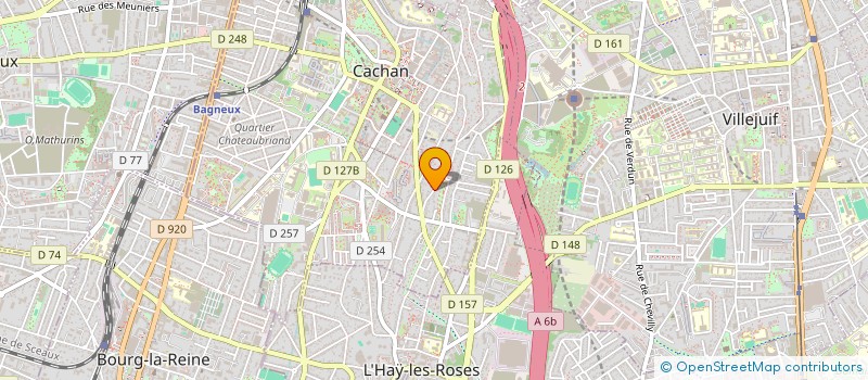 localisation de l'entreprise CHRISTOPHE CHARRET INVEST à CACHAN