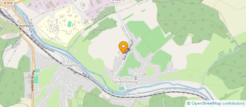 localisation de l'entreprise CHRISTOPHE CHIARELLI  SARREINSMING