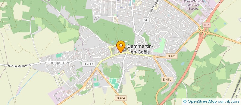 localisation de l'entreprise CHRISTOPHE COIFFURE  DAMMARTIN-EN-GOELE