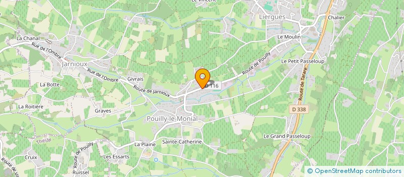 localisation de l'entreprise CHRISTOPHE DEGUS à PORTE-DES-PIERRES-DOREES