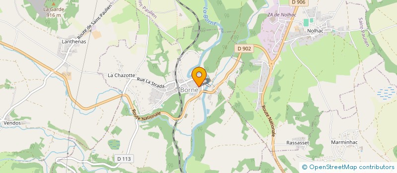 localisation de l'entreprise CHRISTOPHE DENYS CONSEIL  BORNE