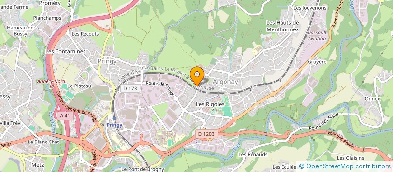 localisation de l'entreprise CHRISTOPHE DESROCHES CONSEILS à ANNECY
