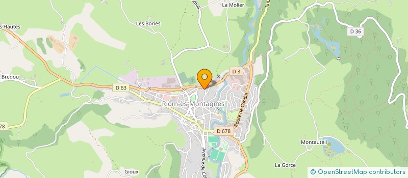 localisation de l'entreprise CHRISTOPHE DIGNAT ENERGIES à RIOM-ES-MONTAGNES