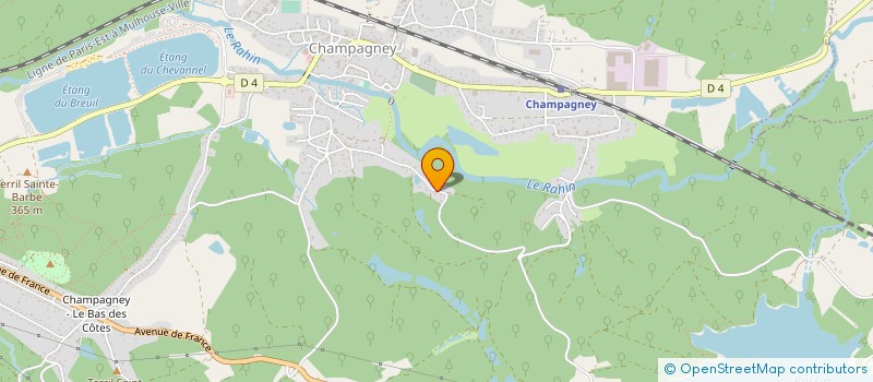 localisation de l'entreprise CHRISTOPHE DOMENICHELLI  CHAMPAGNEY