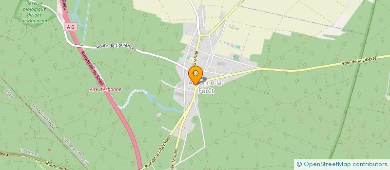 localisation de l'entreprise CHRISTOPHE ET MARION CHEVAUX  ARBONNE-LA-FORET