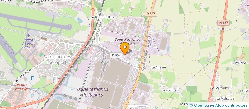 localisation de l'entreprise CHRISTOPHE FAUCHEUX  SAINT-JACQUES-DE-LA-LANDE