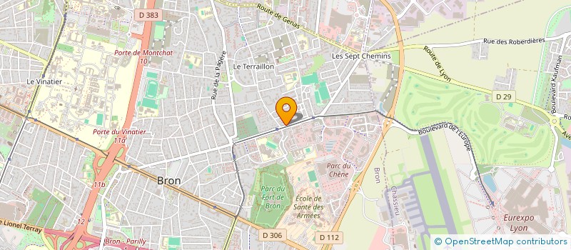 localisation de l'entreprise CHRISTOPHE FAURE  BRON