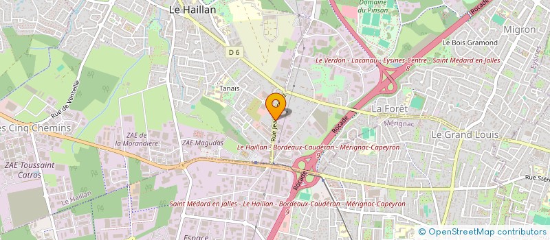 localisation de l'entreprise CHRISTOPHE FAYANT  EYSINES