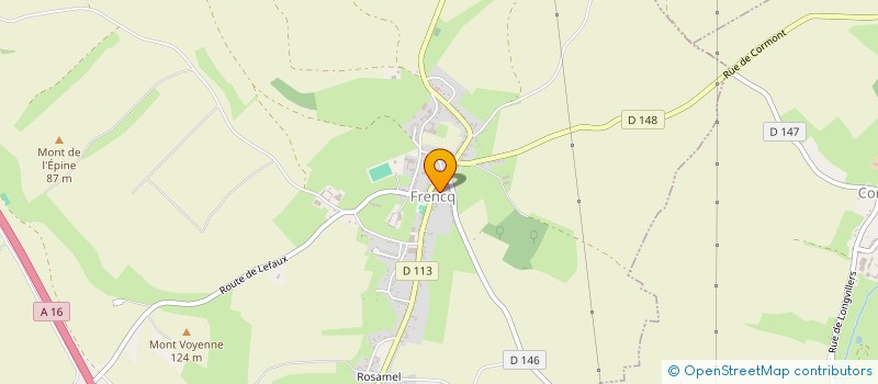 localisation de l'entreprise CHRISTOPHE FOURDINIER  HUBERSENT