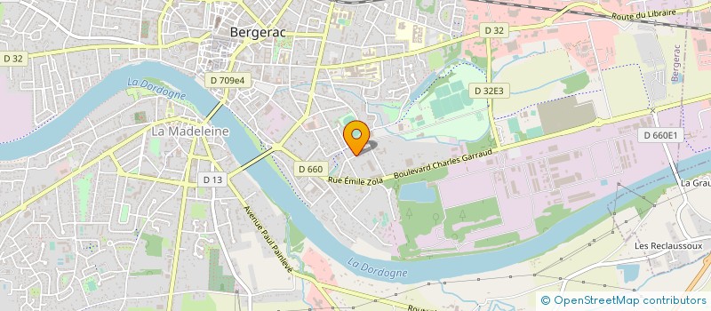 localisation de l'entreprise CHRISTOPHE GARRIGUE à BERGERAC